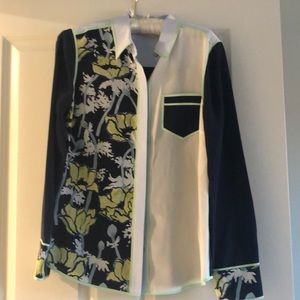 Tory Burch Brigitte silk shirt size 8 NWOT